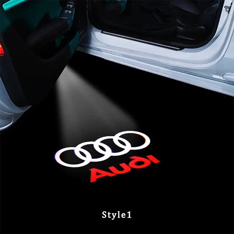 Audi-kompatibles HD-Tür-Willkommenslicht, Pfützenlicht, Mikro-Logo