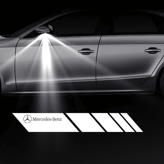 Mercedes BenZ Compatible Rearview Mirror Projection Light Carpet-Customizable