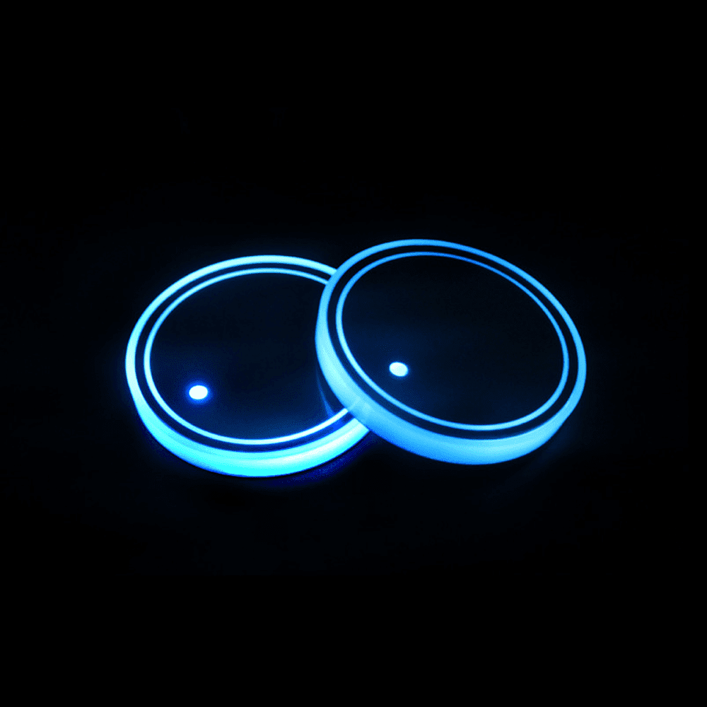 Car LED Intelligent Lighting Coaster LED Cup Holder Lights