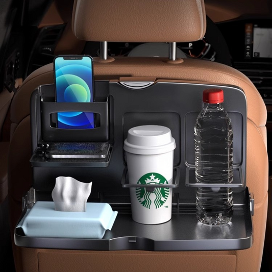 Car Rear Folding Table With Cup Holder