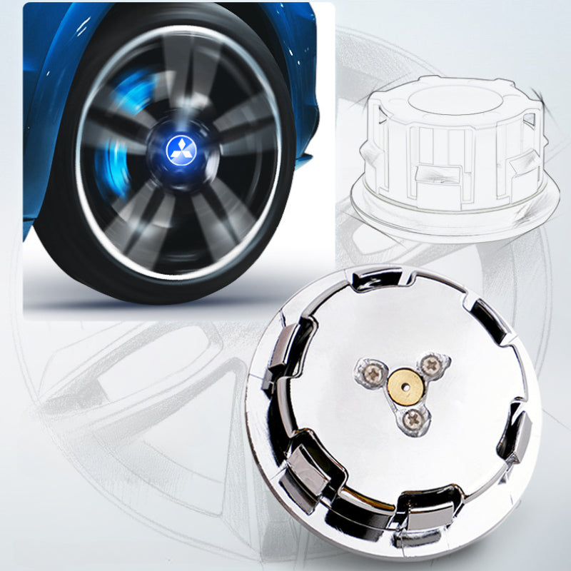 Suitable For Mitsubishi Magnetic Suspension Hub Caps & LED Suspension Luminous Wheel Hub Lights