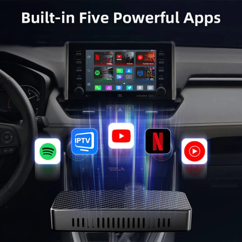 Play2Video Pro Wireless CarPlay Integrated Adapter Compatible with Android/IOS