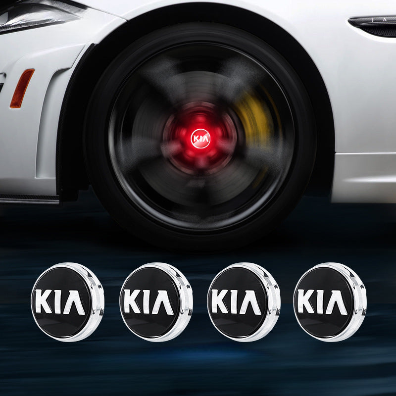 Suitable For KIA Magnetic Suspension Hub Caps & LED Suspension Luminous Wheel Hub Lights