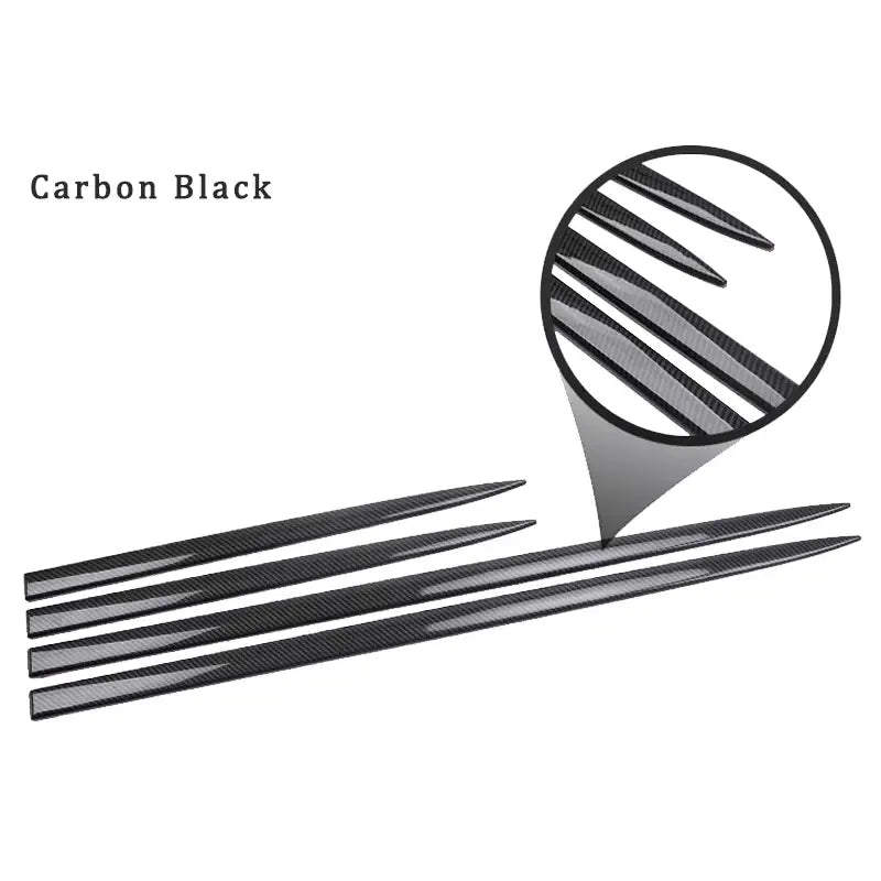 Body Abs Anti-Scratch Strip Carbon Fiber Pattern Door Decoration Sticker Anti-Collision Bright Strip