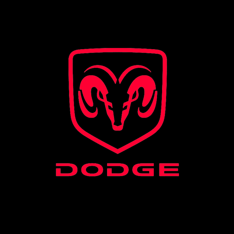 DODGE Compatible HD Door Welcome Light Puddle Light Micro Logo Projector Light Floor Light-Customizable