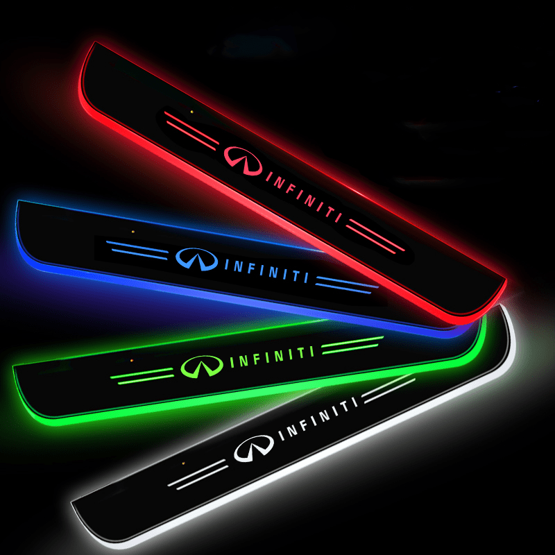 Infiniti Compatible Intelligent LED Colorful Car Door Sill Protector