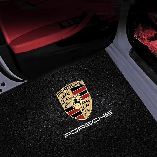 Porsche Compatible HD Door Welcome Light Puddle Light Micro Logo Projector Light Floor Light-Customizable