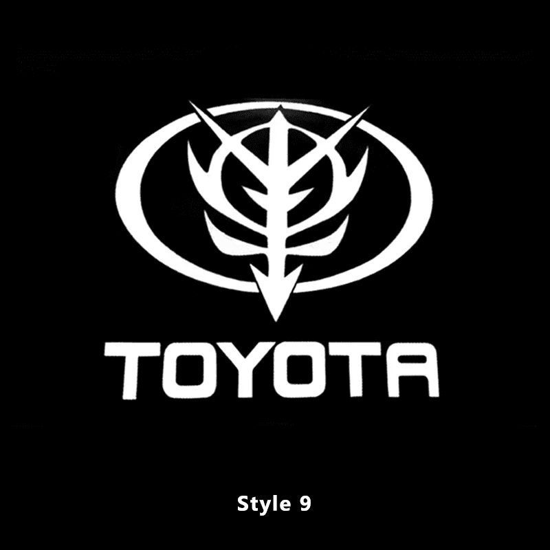 Toyota logo door projection light installation