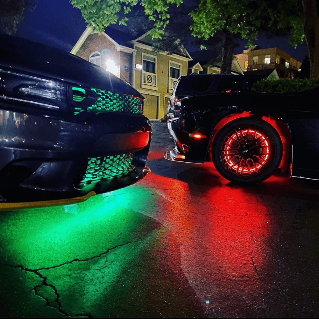 Universal LED Car Wheel Light With Variable RGB Light Effect-GREETLIGHT