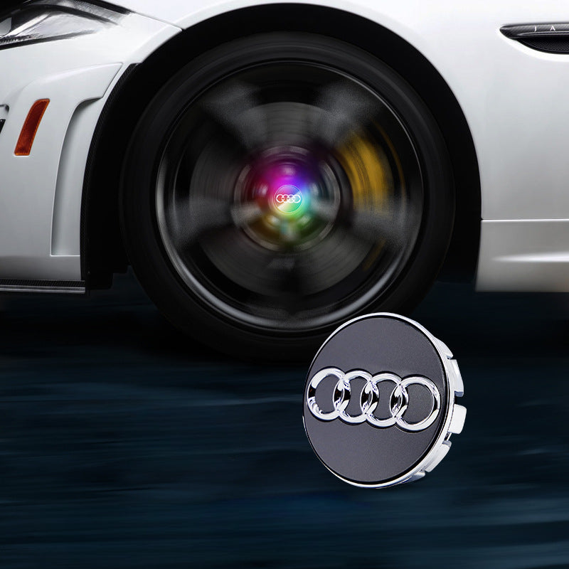 Suitable For Audi Magnetic Suspension Hub Caps & LED Suspension Luminous Wheel Hub Lights